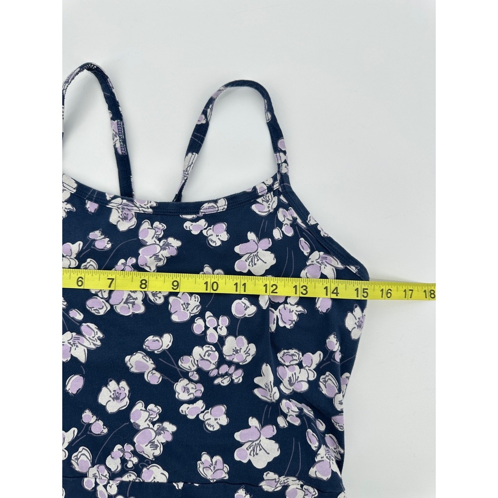 Pact Midi Dress Womens Medium Navy Blue Floral Organic Cotton Pockets Summer - Picture 9 of 10